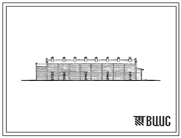 Фасады Типовой проект 703-33 Овощехранилище емкостью 120 т.
