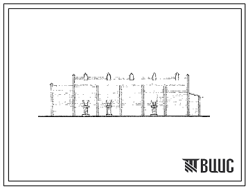 Фасады Типовой проект 703-34 Овощехранилище емкостью 60 т.