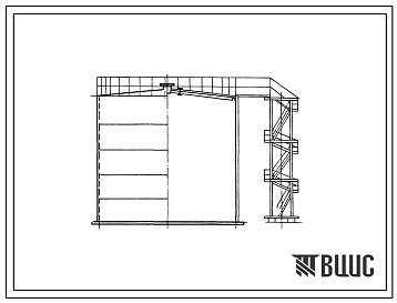 Фасады Типовой проект 705-4-43С Резервуар однослойный стальной для хранения агрессивных химических продуктов емкостью — 400 м?.