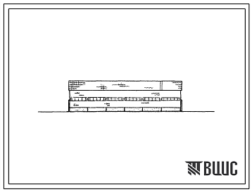 Фасады Типовой проект 709-162 Навес для торфобрикетов.