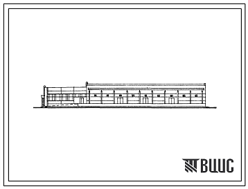 Фасады Типовой проект 701-4-53 Холодильник для хранения картофеля емкостью 3000 тонн с возможностью расширения до 6000 тонн с помещениями Б-2