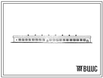 Фасады Типовой проект 801-4-65с.83 Здание для содержания 140 телок и нетелей. Для строительства в подрайонах Азербайджанской ССР сейсмичностью 7 и 8 баллов.