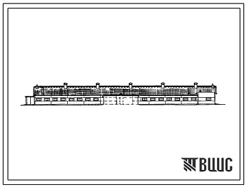 Фасады Типовой проект 801-2-71.13.86 Коровник на 200 коров комбибоксового содержания (для Латвийской ССР)