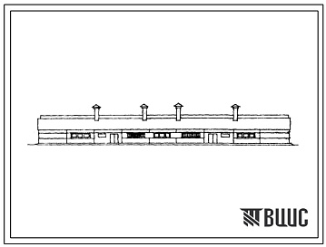 Фасады Типовой проект 801-469с Телятник на 345 телят отъемного выращивания.