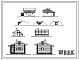 Фасады Типовой проект 194-000-57 Хозяйственные постройки :сарай для топлива, гараж для автомашины, гараж для мотоцикла, погреба полуподземные трех типов, теплицы (основной и доборные блоки), баня на 4 человека.