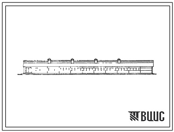 Фасады Типовой проект 801-123 Здание на 263 головы молодняка крупного рогатого скота привязного содержания.