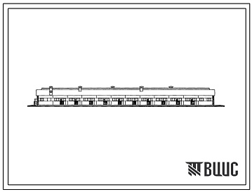 Фасады Типовой проект 801-441 Здание на 220 голов ремонтного молодняка крупного рогатого скота