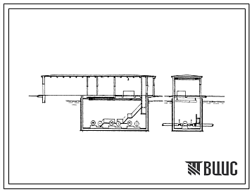 Фасады Типовой проект 901-2-15/71 Насосная станция заглубленная производительностью от 300 до 760 л/сек с высоковольтными двигателями