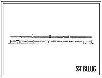 Фасады Типовой проект 801-430 Телятник на 500 голов