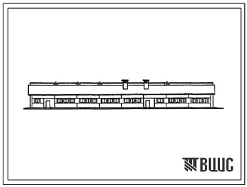 Фасады Типовой проект 801-388 Телятник на 300 голов.