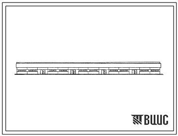 Фасады Типовой проект 801-401 Здание для акклиматизации 400 телят.