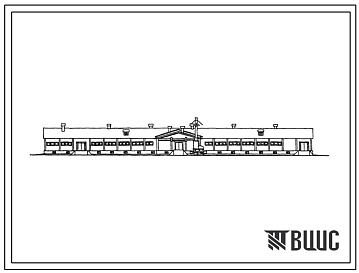 Фасады Типовой проект 801-169м Коровник на 200 молочных коров с молочным блоком с привязным содержанием.