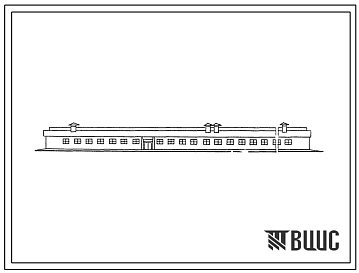 Фасады Типовой проект 204-61 Телятник на 200 голов с выращиванием под коровами кормилицами и и родильным отделением на 66 мест (для фермы на 600 молочных коров).