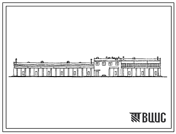Фасады Типовой проект 503-290 Гараж с профилакторием на 60 автомобилей.