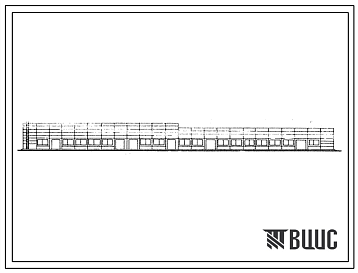 Фасады Типовой проект 503-282 Производственный корпус автотранспортного предприятия на 300 грузовых автомобилей с частично закрытой стоянкой