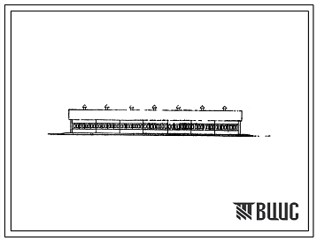 Фасады Типовой проект 801-357с Здание молодняка на 280 голов (кормление животных вне здания) для строительства в районах сейсмичностью 7 и 8 баллов