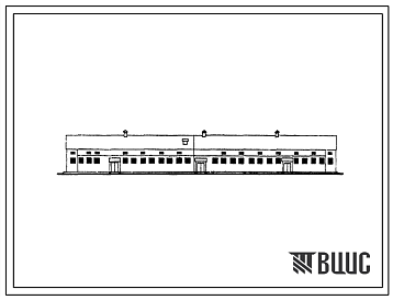 Фасады Типовой проект 801-159 Коровник на 180 коров мясных пород беспривязного содержания с нормированным кормлением в здании
