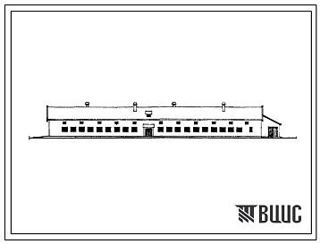 Фасады Типовой проект 801-174 Родильное отделение на 120 коров мясных пород