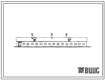 Фасады Типовой проект 801-37 Телятник на 200 телят с родильным отделением на 40 мест