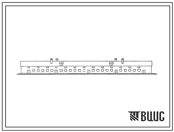 Фасады Типовой проект 801-80 Телятник на 635 голов. Для строительства в районах с расчетной наружной температурой -20 и -250С. (Для 1 и 3 проектно-строительных зон).