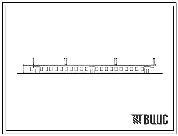 Фасады Типовой проект 801-70/70 Коровник на 200 коров привязного содержания.