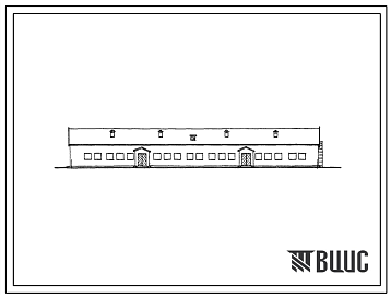 Фасады Типовой проект 801-130/70 Телятник на 260 голов с родильным отделением на 40 мест.