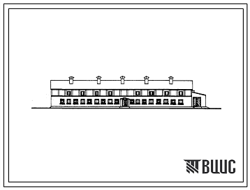Фасады Типовой проект 801-143 Телятник отъемного выращивания на 360 телят (при четырехрядном расположении клеток для телят). Для строительства в районах с расчетной наружной температурой -20, -25 и -30 0С.