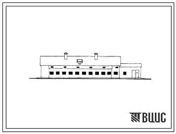 Фасады Типовой проект 801-165, тип 1 Родильное отделение на 60 коров мясных пород. Для строительства в районах с расчетной наружной температурой -20 0С.