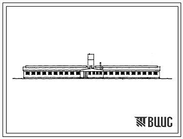 Фасады Типовой проект 801-54 Коровник на 210 голов. Для строительства во II строительно-климатической зоне. (Для 2 проектно-строительной зоны).