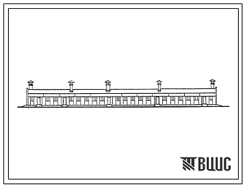 Фасады Типовой проект 01-240-6ж Коровник на 200 молочных коров при боксовом содержании с нормированным кормлением.