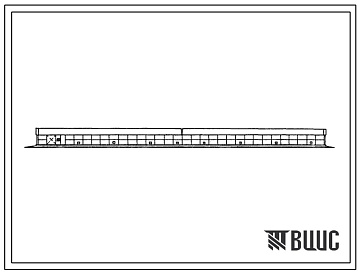 Фасады Типовой проект 805-3-66.86 Птичник на 3150 тыс. голов индюшат. Стены из асбестоцементных панелей
