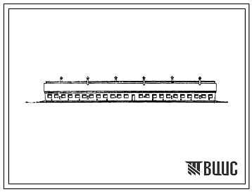 Фасады Типовой проект 805-57 Птичник на 7-8 тыс.цыплят для племенных заводов. Для строительства в районах с расчетной наружной температурой -10?С. (Для 3 проектно-строительной зоны).