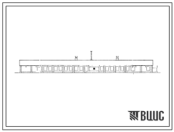 Фасады Типовой проект 805-37/66 Реконструкция птичника, построенного по т.п. 3-59В, для содержания в клеточных батареях «КБН» 22 тыс. кур-несушек