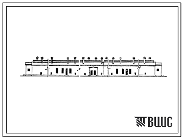 Фасады Типовой проект 805-158 Птичник для выращивания 50-60 тыс. цыплят в возрасте от 1 до 60 дней в клеточных батареях типа «КБО-1».