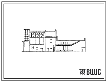 Фасады Типовой проект 805-221 Кормоприготовительный цех производительностью 17 т готовых кормов в смену для птицеводческих ферм.