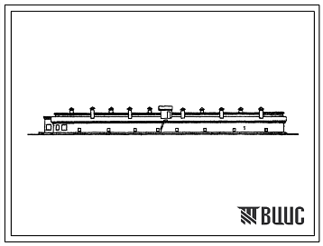 Фасады Типовой проект 805-242 Реконструкция птичника на 5 тыс. кур маточного стада (построенного по т.п. 805-83) под птичник для напольного содержания 5 тыс. кур родительского стада яичного направления с оборудованием ГДР типа R-30. В двух вариантах: 1 вариант с