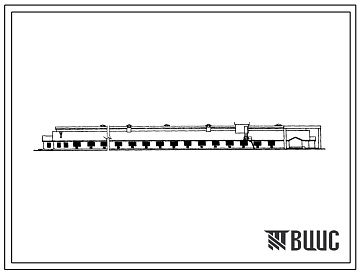 Фасады Типовой проект 805-86 Птичник на 4-4,5 тыс.кур маточного стада с содержанием на подстилке. Стены кирпичные несущие. Каркас неполный сборный железобетонный. Покрытие деревянное по железобетонным прогонам. (Для 1-5 проектно-строительных зон).