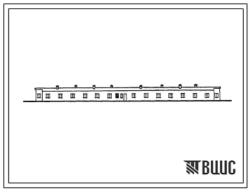 Фасады Типовой проект 805-154 Птичник для выращивания утят в возрасте от 1 до 55 дней на 8000 голов.