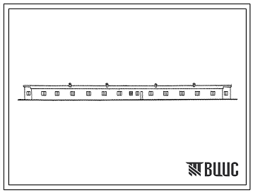 Фасады Типовой проект 805-157 Птичник для выращивания утят в возрасте от 1 до 55 дней на 4000 голов.