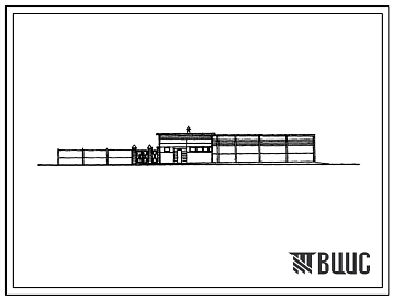 Фасады Типовой проект 804-49 Здания конеферм мясного направления на 150 конематок. Баз-навесы с конюшнями на 220, 320 и 420 голов.