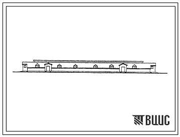 Фасады Типовой проект 803-23 Овчарня на 800 голов. Вариант типового проекта 0321-1