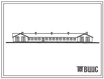 Фасады Типовой проект 803-51 Овчарня на 800 маток зимнего ягнения.