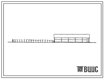 Фасады Типовой проект 803-148с Баз-навес на 800 голов ремонтного молодняка каракульского направления (в индустриальных конструкциях серии 1.800 1).