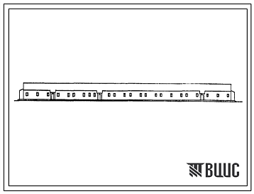Фасады Типовой проект 803-3-55.85 Овчарня для ягнения на 600 маток. Стены кирпичные