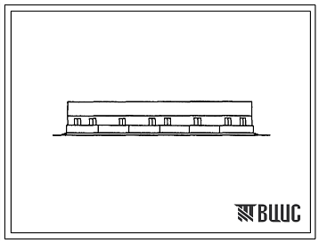 Фасады Типовой проект 803-4-39.85 Овчарня на 600 голов ремонтного молодняка. Стены панельные