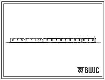 Фасады Типовой проект 803-3-74.86 Овчарня для ягнения на 500 маток (стены кирпичные, Н=2,4)