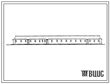 Фасады Типовой проект 803-3-76.86 Овчарня для ягнения на 500 маток (стены кирпичные, Н=2,7)