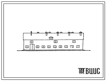 Фасады Типовой проект 803-159с Овчарня на 550 голов ремонтного молодняка и 50 баранов (для горных районов УССР с сейсмичностью 7 баллов).