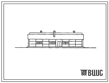 Фасады Типовой проект 803-125 Овчарня на 450 голов ремонтного молодняка
