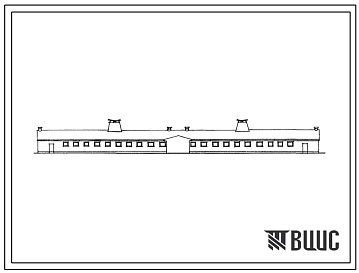 Фасады Типовой проект 802-4-10.84 Свинарник для поросят-отъемышей на 1310 голов. Для строительства в климатических подрайонах Эстонской ССР.